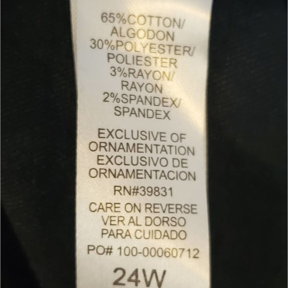 WIT & Wisdom grey studded high rise vintage‎ skinny jeans plus size 20 24 - Picture 8 of 8